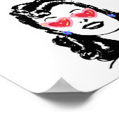 女の最高の子が衣服できるメイクアップは彼女のスマイル ポスター (角)