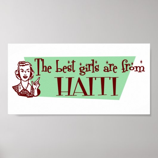 女の最高の子はハイチ出身だ ポスター (正面)