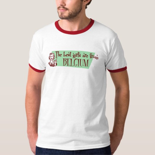 女の最高の子はベルギー出身 Tシャツ (正面)