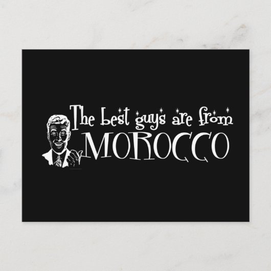 女の最高の子はモロッコ出身 ポストカード (正面)