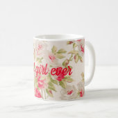 女の最高の子 コーヒーマグカップ (正面右)