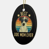 『女の最高の犬のお母さイタリアンん』 セラミックオーナメント (左)