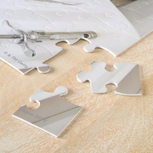 女の歯医者が小僧を診察している ジグソーパズル (側面)