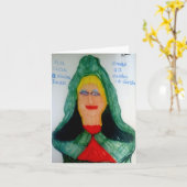 女の炎（アイルランドのゲール語） カード (黄色い花)