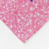 女の生まれ子は姿スケートをする フリースブランケット (角)