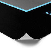 女の生まれ子「踊る」 パーソナライズされた ポスター (角)