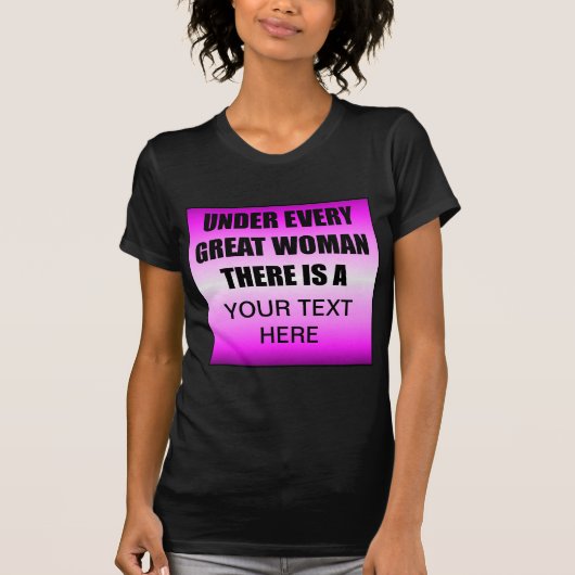 女の素晴らし下にAが?Tシャツ Tシャツ (正面)