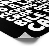 女の結婚した人はCrap Outta胆管のカンスを蹴る ポスター (角)