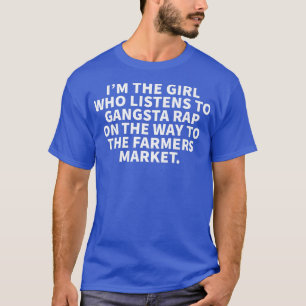 女の聞子はギャングにラップの農家マール Tシャツ