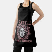 女の視線は家父長制メドゥーサを恐れる エプロン (インサイチュ)