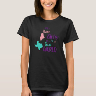 女の誇りを持った子デザインジャストアメインの女の子でテキサス州・ウォール Tシャツ