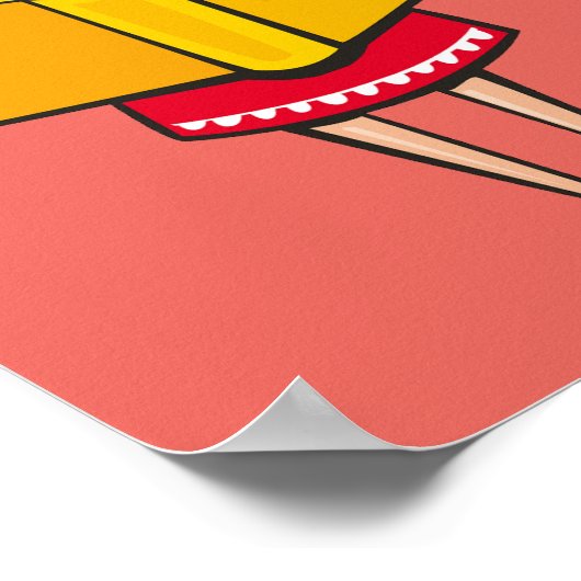 女の読子の本かわいい女の子の部屋 ポスター (角)