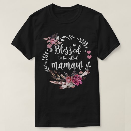 女の賛美人をマムウ感傷的な祝福と呼ぶ Tシャツ (デザイン正面)