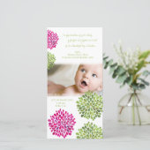 女の赤ちゃんによっては開花しますカード発表が感謝していしています サンキューカード (スタンド正面)