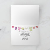 女の赤ちゃんのお知らせ 案内状 (内部)