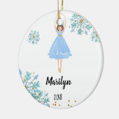 女の赤ちゃんのためのくるみ割りのオーナメント セラミックオーナメント (左)