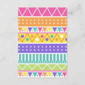 女の赤ちゃんのためのフェスタのラマのアルパカのサボテンの本 エンクロージャーカード (裏面)