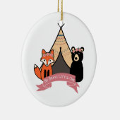 女の赤ちゃんのための森林オーナメント セラミックオーナメント (右)
