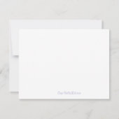 女の赤ちゃんのための紫色の《キリスト教》洗礼式や命名式スクロール 招待状 (裏面)