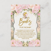 女の赤ちゃんのための花の地図旅行冒険の本 エンクロージャーカード (正面)