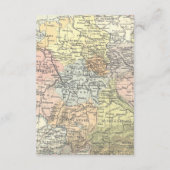 女の赤ちゃんのための花の地図旅行冒険の本 エンクロージャーカード (裏面)