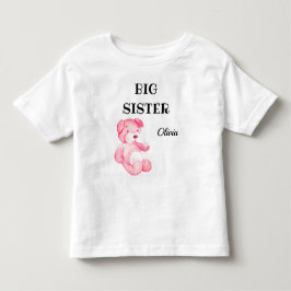 女の赤ちゃんのシャワーの大きいお姉さん 子供-若者、赤ちゃん トドラーTシャツ