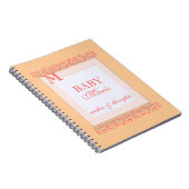 女の赤ちゃんのシャワーの来客名簿 ノートブック (右側)