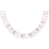 女の赤ちゃんのシャワーの美しい国のパーティー バンティングフラッグ (全)