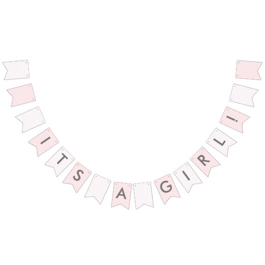 女の赤ちゃんのシャワーの美しい国のパーティー バンティングフラッグ (全)