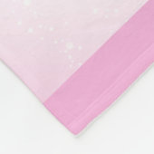 女の赤ちゃんのパーソナライズな|ピンクのハートの子供部屋 フリースブランケット (角)