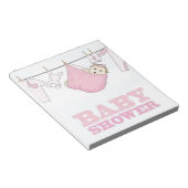 女の赤ちゃんのパーティー項目装飾 ノートパッド (アングル)