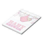 女の赤ちゃんのパーティー項目装飾 ノートパッド (回転)