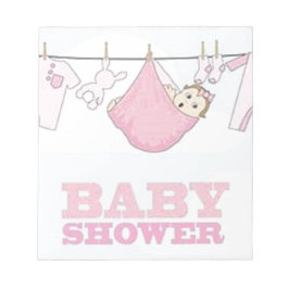 女の赤ちゃんのパーティー項目装飾 ノートパッド