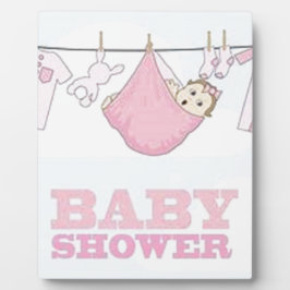 女の赤ちゃんのパーティー項目装飾 フォトプラーク