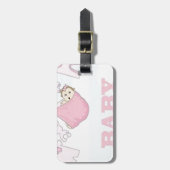 女の赤ちゃんのパーティー項目装飾 ラゲッジタグ (正面縦)