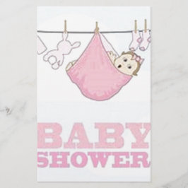 女の赤ちゃんのパーティー項目装飾 便箋