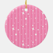 女の赤ちゃんの初めてのクリスマス セラミックオーナメント (裏面)