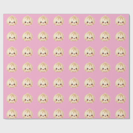 女の赤ちゃんの包み紙 ラッピングペーパー