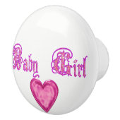 女の赤ちゃんの寝室 セラミックノブ (右)