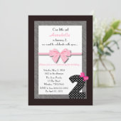 女の赤ちゃんの第2誕生日 招待状 (スタンド正面)