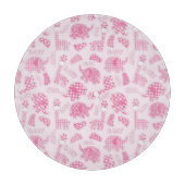 女の赤ちゃんの背景 カッティングボード (正面)