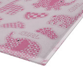 女の赤ちゃんの背景 カッティングボード (角)