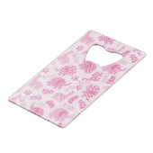 女の赤ちゃんの背景 クレジットカード栓抜き (正面アングル)