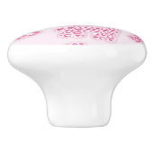 女の赤ちゃんの背景 セラミックノブ (側面)