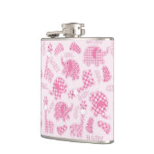 女の赤ちゃんの背景 フラスク (左)