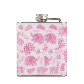 女の赤ちゃんの背景 フラスク (裏面)