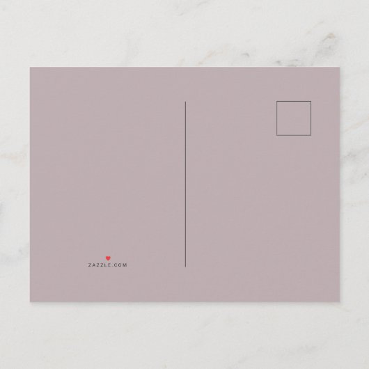 女の赤ちゃんの誕生の発表の郵便はがき 案内ポストカード (裏面)