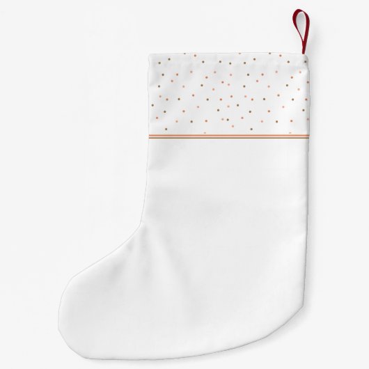 女の赤ちゃんの誕生の発表 スモールクリスマスストッキング (裏面)