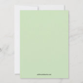 女の赤ちゃんまたは男の子の渦巻のベビーシャワーの招待状 招待状 (裏面)