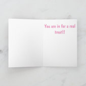 女の赤ちゃんカード カード (内部)